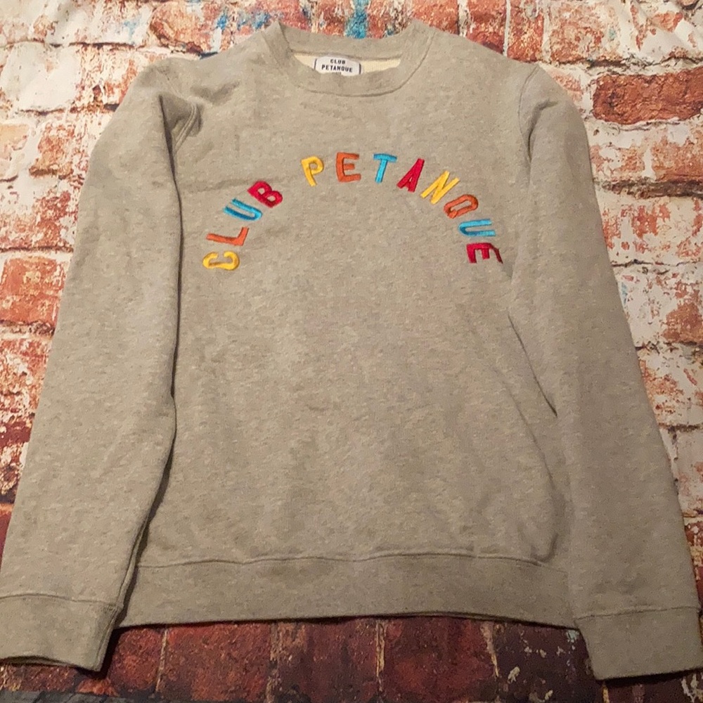 Madewell x Club Petanque™ Rainbow University Sweatshirt| Sz XS - Picture 2 of 9